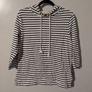 Navy striped hoodie